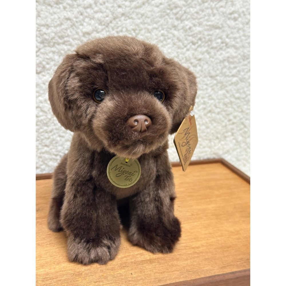 Aurora Miyoni Tots Chocolate Labrador Puppy Plush Brown Stuffed Animal Dog